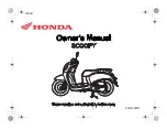 Предварительный просмотр 1 страницы Honda SCOOPY Owner'S Manual