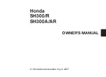 Предварительный просмотр 3 страницы Honda SH300R Owner'S Manual