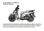 Предварительный просмотр 5 страницы Honda SH300R Owner'S Manual