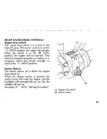 Предварительный просмотр 35 страницы Honda SL230 Owner'S Manual