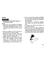 Предварительный просмотр 49 страницы Honda SL230 Owner'S Manual