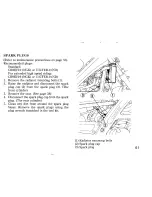 Предварительный просмотр 67 страницы Honda SPADA VT250 Owner'S Manual