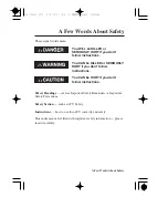 Preview for 6 page of Honda SPORTRAX 250X 2009 Owner'S Manual