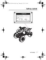 Preview for 17 page of Honda Sportrax 250X 2019 Owner'S Manual