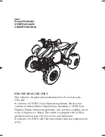 Preview for 2 page of Honda SPORTRAX 300EX Owner'S Manual