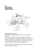 Honda SPORTRAX TRX400EX 2008 Owner'S Manual предпросмотр