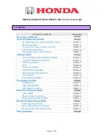 Preview for 1 page of Honda SSD-NAVI Troubleshooting Procedures