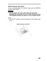 Предварительный просмотр 69 страницы Honda ST1100 1996+ Owner'S Manual