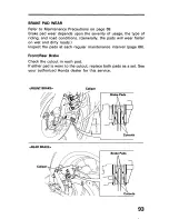 Предварительный просмотр 101 страницы Honda ST1100 1996+ Owner'S Manual