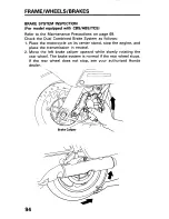 Предварительный просмотр 102 страницы Honda ST1100 1996+ Owner'S Manual