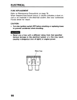 Предварительный просмотр 106 страницы Honda ST1100 1996+ Owner'S Manual