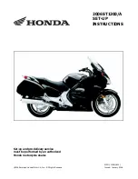 Honda ST1300 2006 Setup Instructions предпросмотр