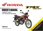 Honda TMX SUPREMO Series Owner'S Manual предпросмотр