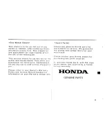 Предварительный просмотр 36 страницы Honda Today Owner'S Manual