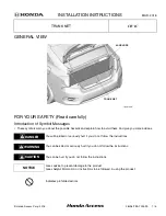 Предварительный просмотр 1 страницы Honda TRUNK NET Installation Instructions