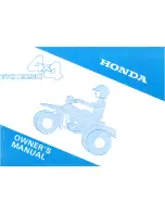 Honda TRX 350 Owner'S Manual preview