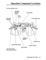 Предварительный просмотр 19 страницы Honda TRX250TE Fourtrax Owner'S Manual