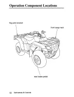 Предварительный просмотр 20 страницы Honda TRX250TE Fourtrax Owner'S Manual