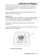 Предварительный просмотр 23 страницы Honda TRX250TE Fourtrax Owner'S Manual