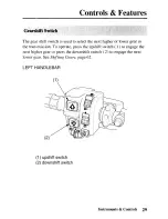 Предварительный просмотр 37 страницы Honda TRX250TE Fourtrax Owner'S Manual