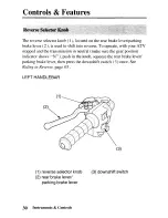 Предварительный просмотр 38 страницы Honda TRX250TE Fourtrax Owner'S Manual