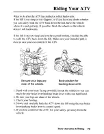 Предварительный просмотр 83 страницы Honda TRX250TE Fourtrax Owner'S Manual