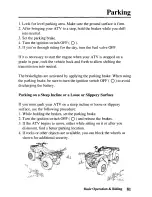 Предварительный просмотр 89 страницы Honda TRX250TE Fourtrax Owner'S Manual