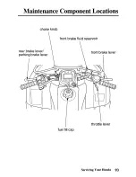 Предварительный просмотр 100 страницы Honda TRX250TE Fourtrax Owner'S Manual