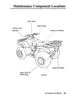 Предварительный просмотр 102 страницы Honda TRX250TE Fourtrax Owner'S Manual