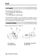 Предварительный просмотр 107 страницы Honda TRX250TE Fourtrax Owner'S Manual