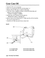 Предварительный просмотр 117 страницы Honda TRX250TE Fourtrax Owner'S Manual