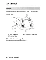 Предварительный просмотр 119 страницы Honda TRX250TE Fourtrax Owner'S Manual