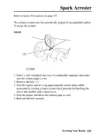 Предварительный просмотр 134 страницы Honda TRX250TE Fourtrax Owner'S Manual