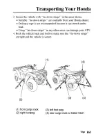 Предварительный просмотр 170 страницы Honda TRX250TE Fourtrax Owner'S Manual