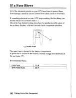 Предварительный просмотр 189 страницы Honda TRX250TE Fourtrax Owner'S Manual