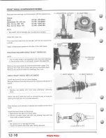 Предварительный просмотр 181 страницы Honda TRX350 FOURTRAX 1986 Service Manual