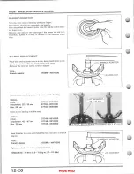 Предварительный просмотр 191 страницы Honda TRX350 FOURTRAX 1986 Service Manual