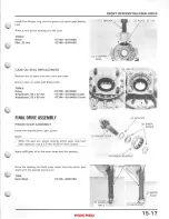 Предварительный просмотр 244 страницы Honda TRX350 FOURTRAX 1986 Service Manual