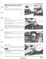 Предварительный просмотр 284 страницы Honda TRX350 FOURTRAX 1986 Service Manual