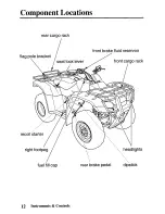 Предварительный просмотр 20 страницы Honda TRX350TE Fourtrax 350 ES Owner'S Manual