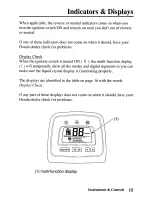 Предварительный просмотр 23 страницы Honda TRX350TE Fourtrax 350 ES Owner'S Manual