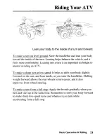 Preview for 81 page of Honda TRX350TE Fourtrax 350 ES Owner'S Manual