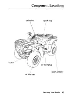 Предварительный просмотр 105 страницы Honda TRX350TE Fourtrax 350 ES Owner'S Manual