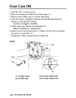 Preview for 120 page of Honda TRX350TE Fourtrax 350 ES Owner'S Manual