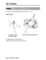 Preview for 122 page of Honda TRX350TE Fourtrax 350 ES Owner'S Manual