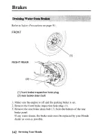 Preview for 150 page of Honda TRX350TE Fourtrax 350 ES Owner'S Manual