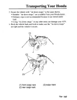 Preview for 171 page of Honda TRX350TE Fourtrax 350 ES Owner'S Manual