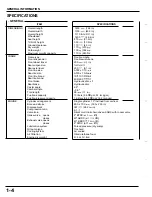 Предварительный просмотр 8 страницы Honda TRX400EX FOURTRAX 1999 Service Manual