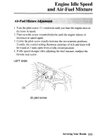 Предварительный просмотр 119 страницы Honda TRX400EX SportTrax 400EX Owner'S Manual