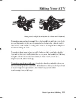 Предварительный просмотр 120 страницы Honda TRX400FA 2005 Owner'S Manual